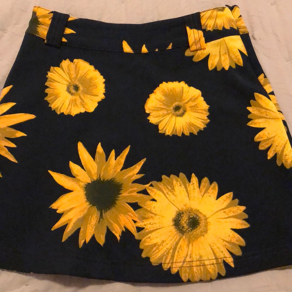Vintage Calvin Klein sunflower skirt